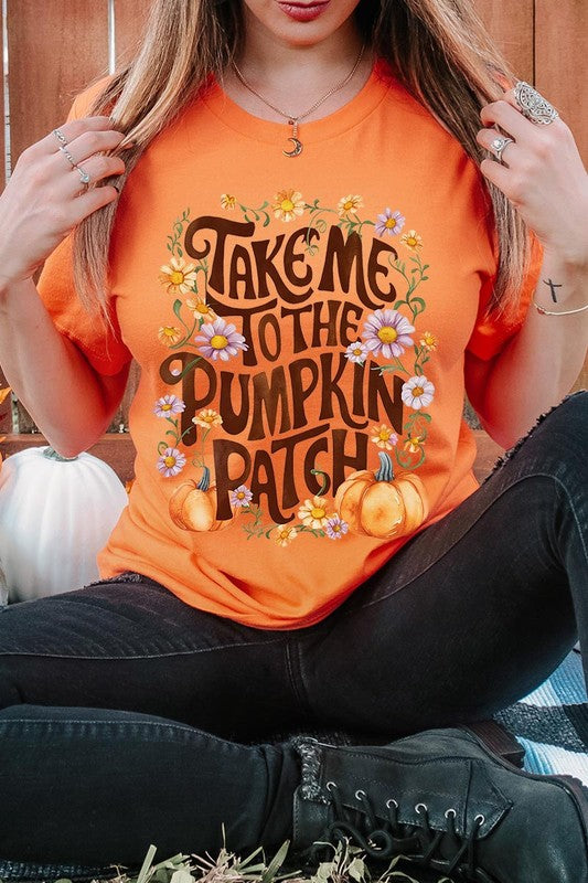 Women's Take Me To The Pumpkin Patch Graphic T-shirt