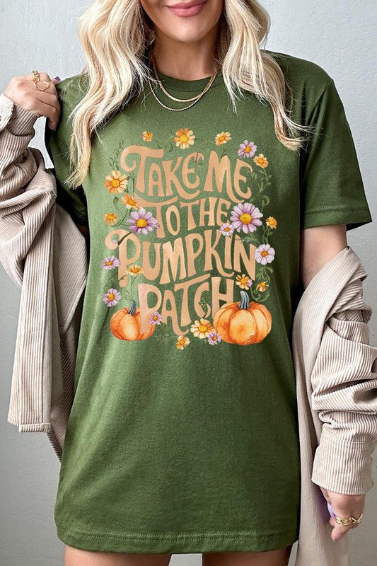 Women's Take Me To The Pumpkin Patch Graphic T-shirt