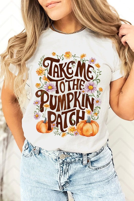 Women's Take Me To The Pumpkin Patch Graphic T-shirt