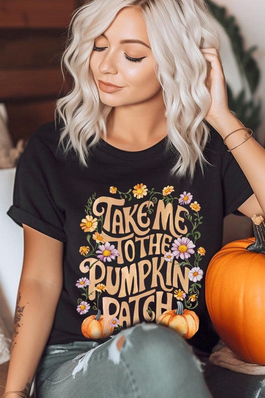 Women's Take Me To The Pumpkin Patch Graphic T-shirt