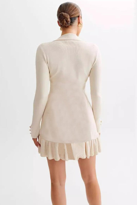 Women's Fashion Sweater Mini Dress