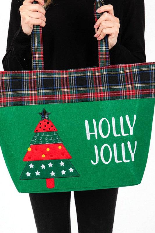 Christmas Tree Oversize Holiday Tote Bag