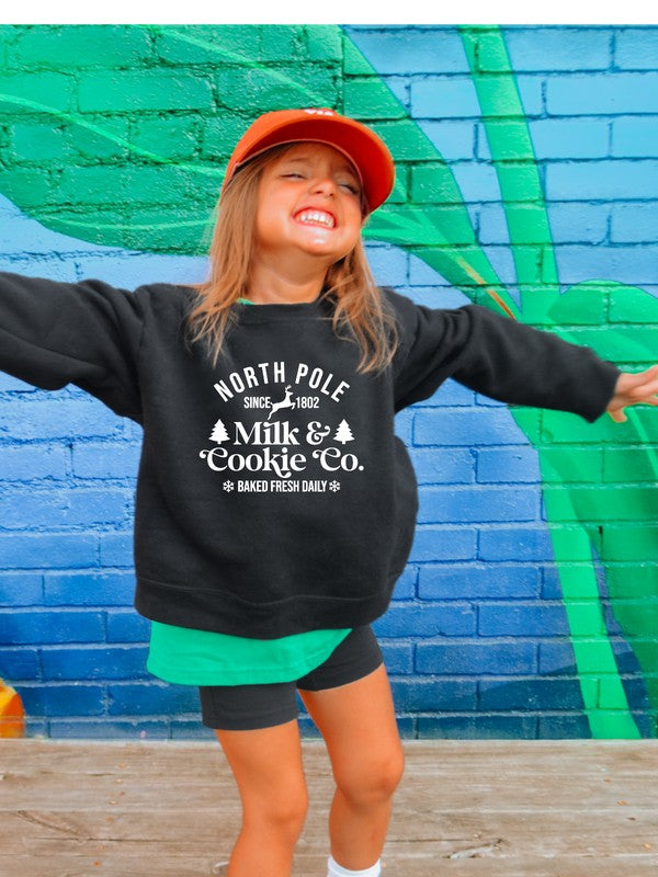 North Pole Milk and Cookie Youth Unisex Sweatshirt