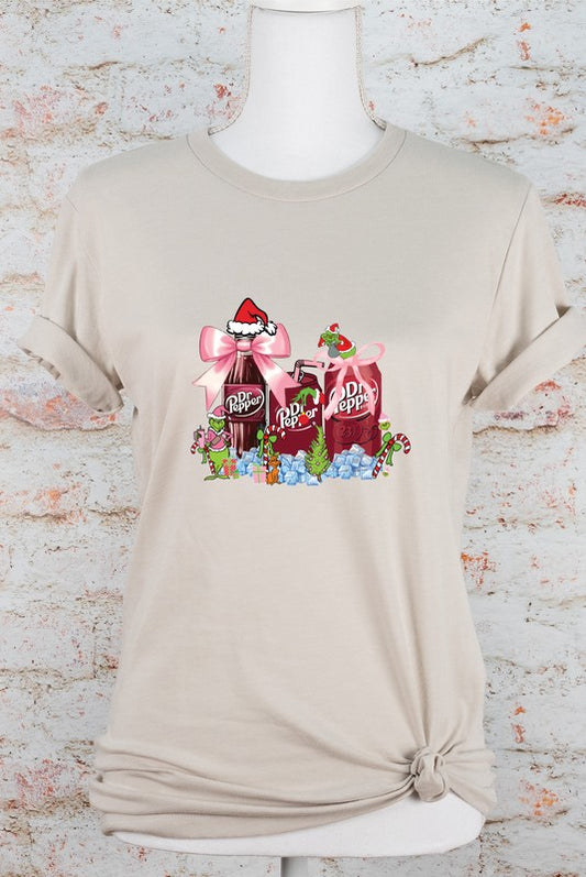 Women's Dr Pepper Christmas Graphic T-shirt