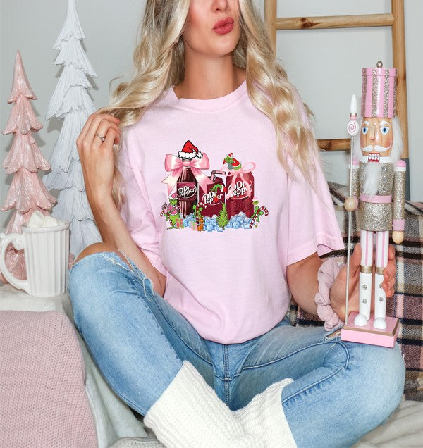 Women's Dr Pepper Christmas Graphic T-shirt