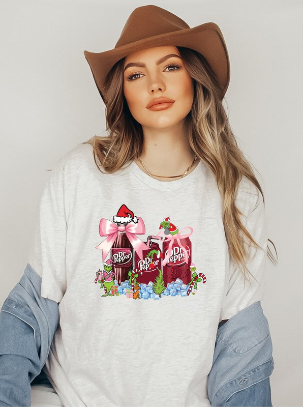 Women's Dr Pepper Christmas Graphic T-shirt