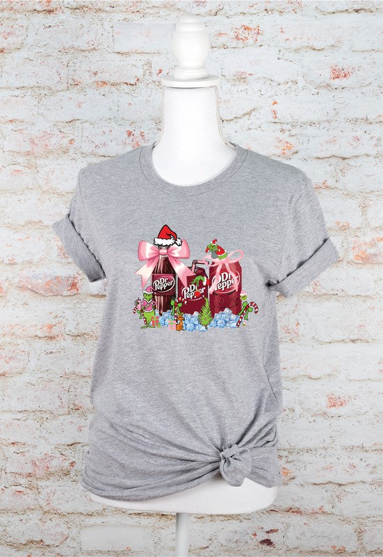 Women's Dr Pepper Christmas Graphic T-shirt