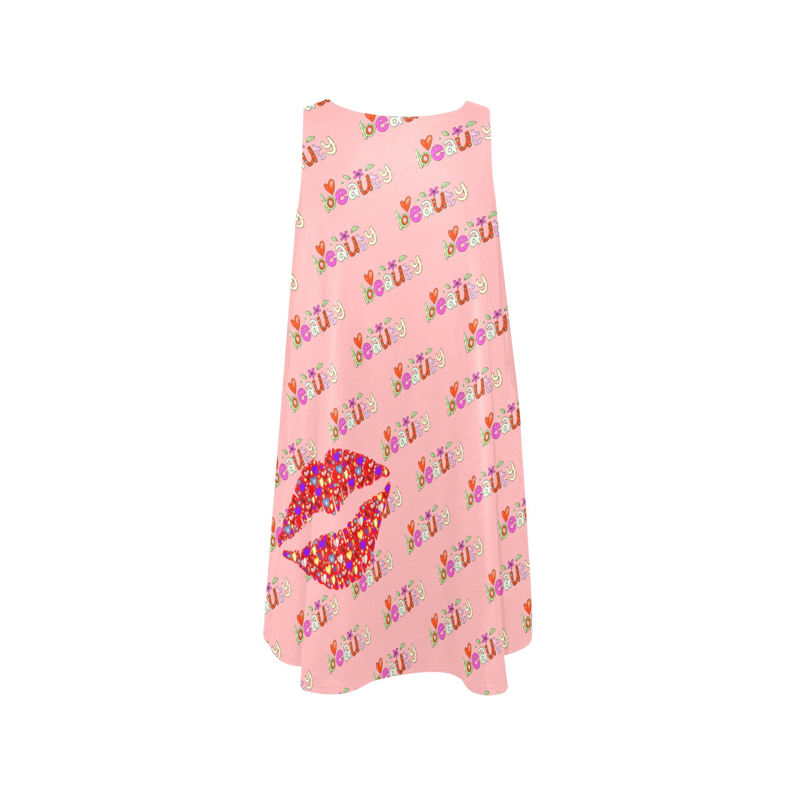 Beauty Sleeveless A-Line Pocket Dress (Model D57)