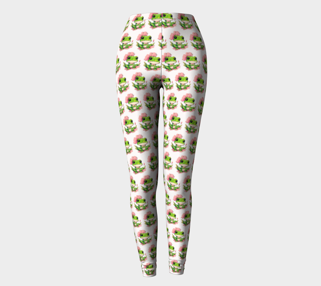 Women's Frogs on Lily Pads Leggings