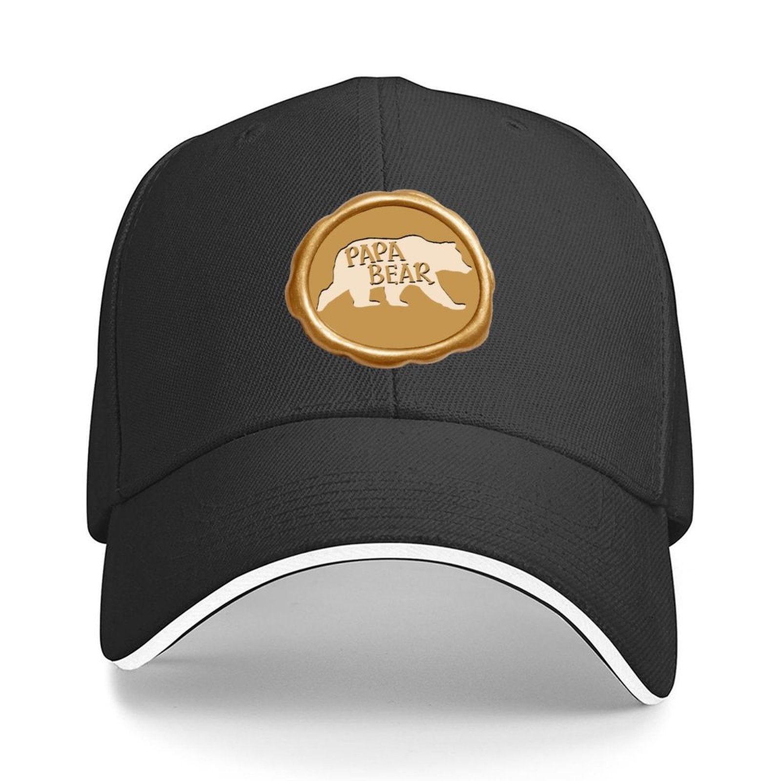Papa Bear Golden Seal Sandwich Visor Baseball Cap