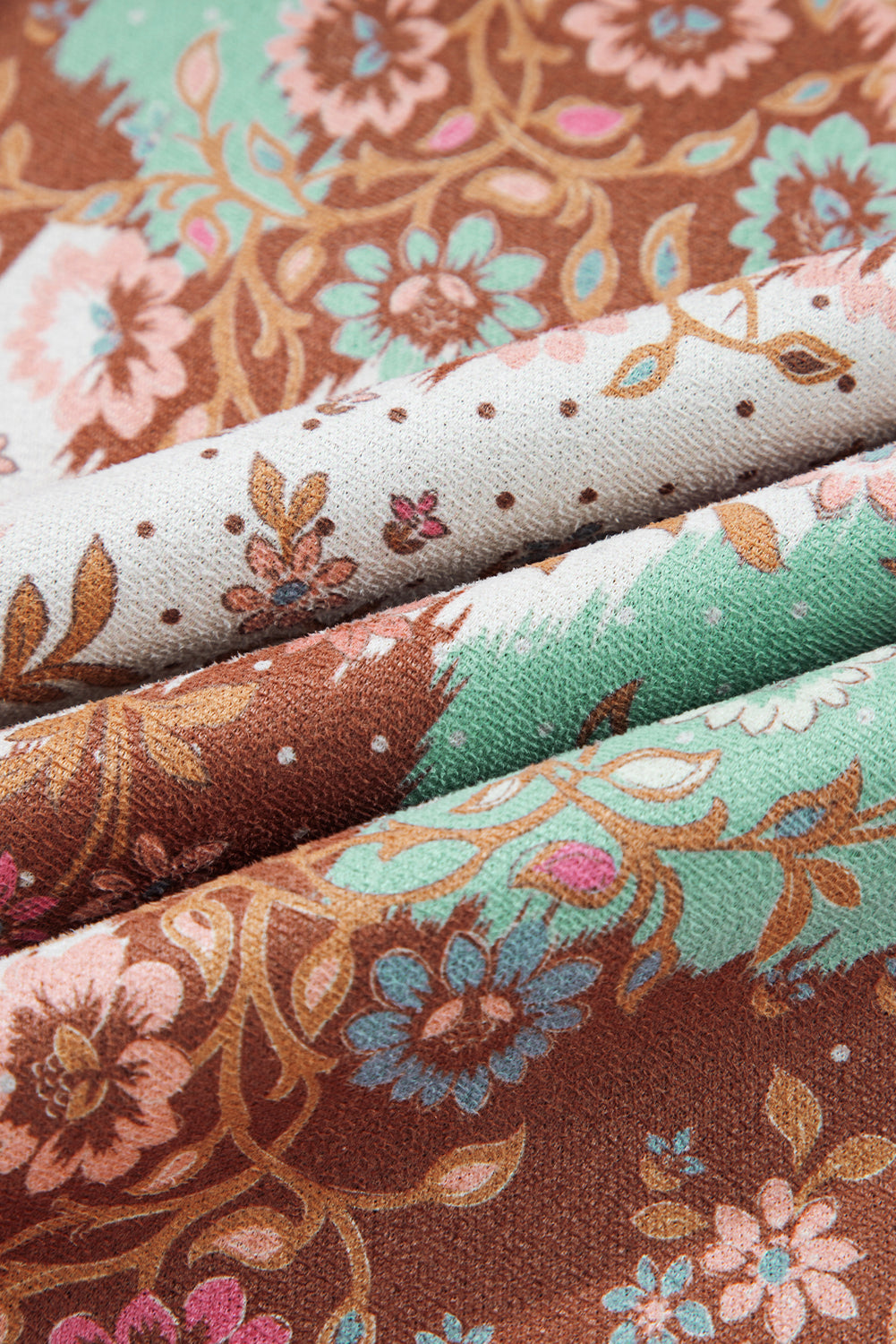 Women's Floral Sherpa Lined Hooded Jacket