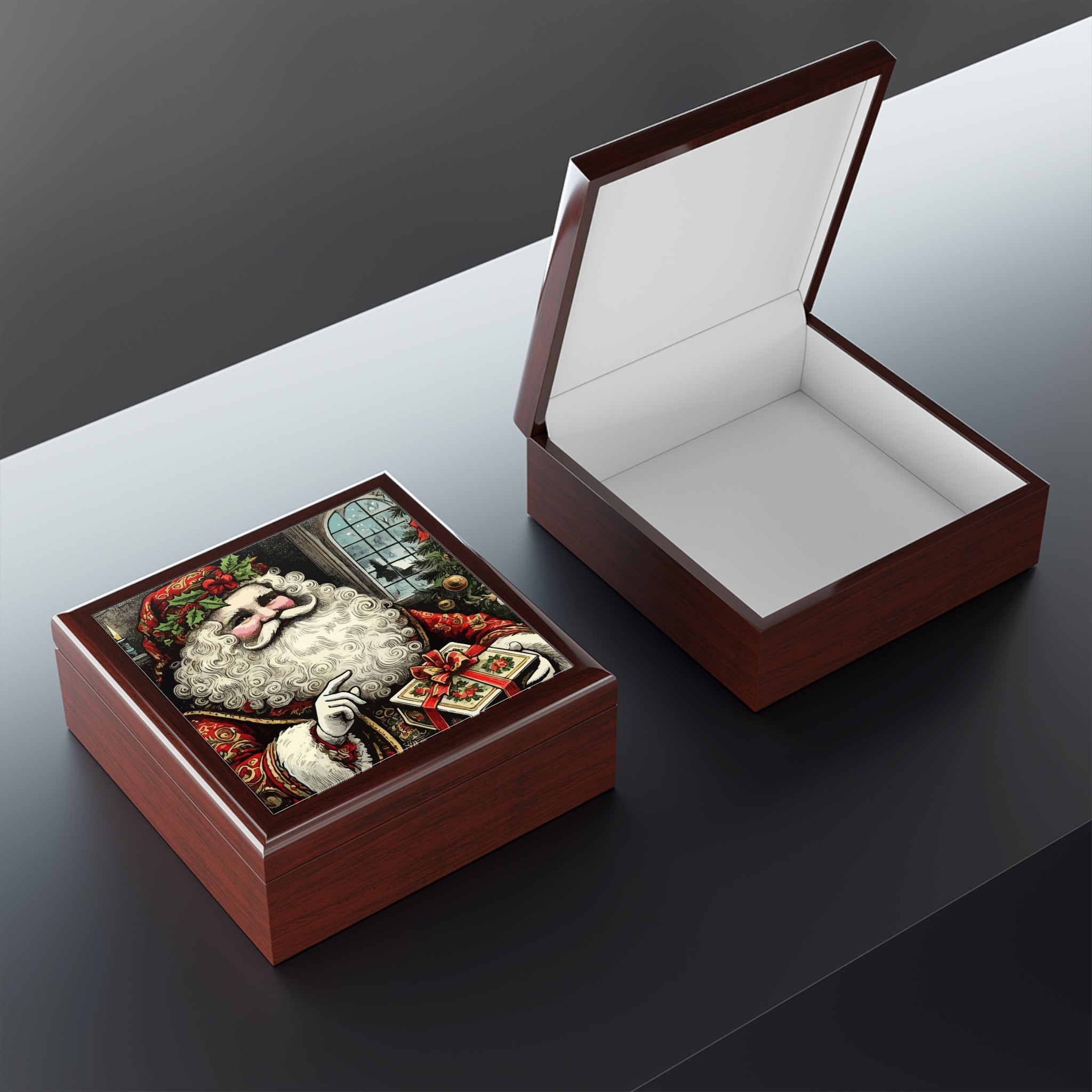 Jolly Old St Nick Jewelry Box