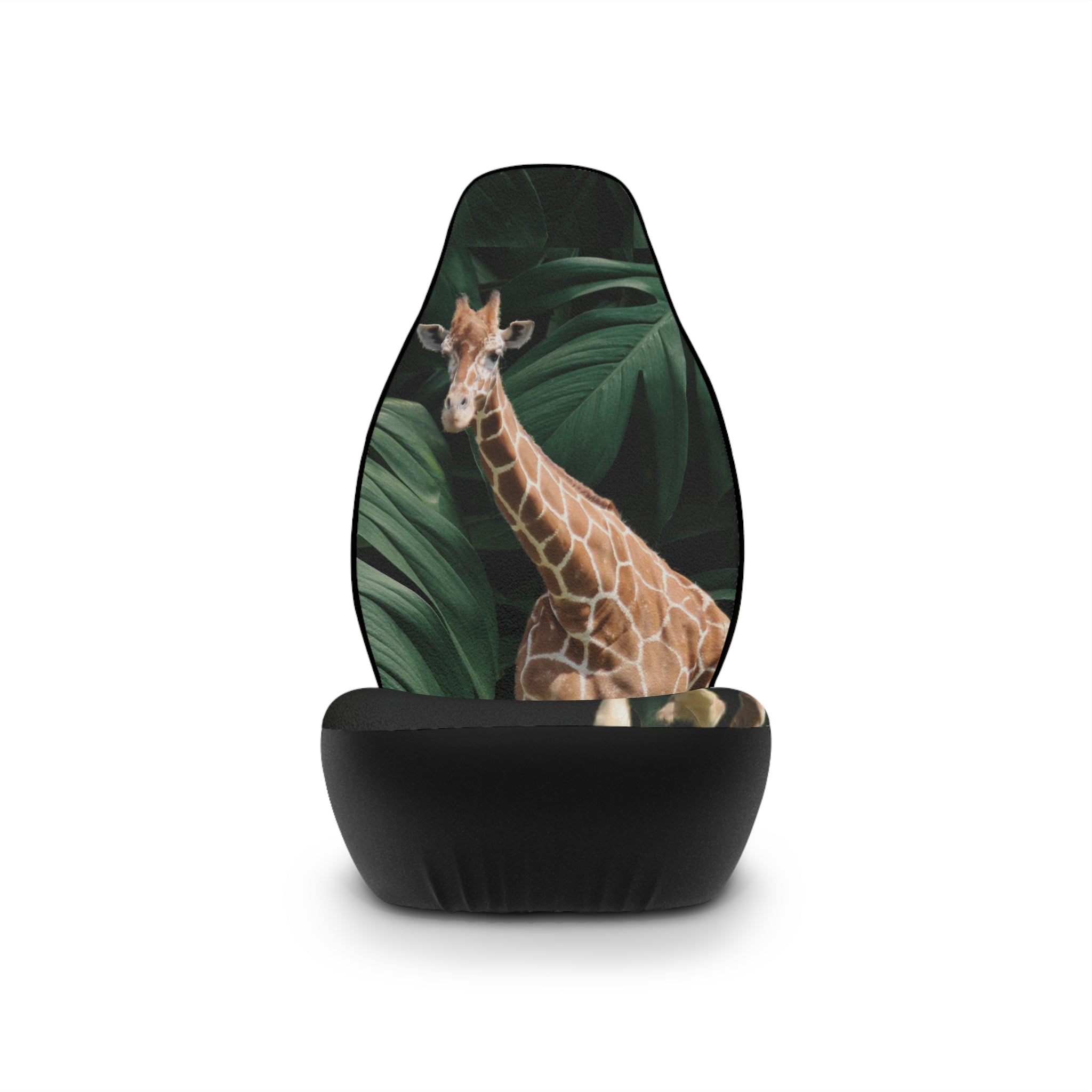 Tall Giraffe Surrounded by Greenery Universal Car Seat Covers - Shell Design Boutique