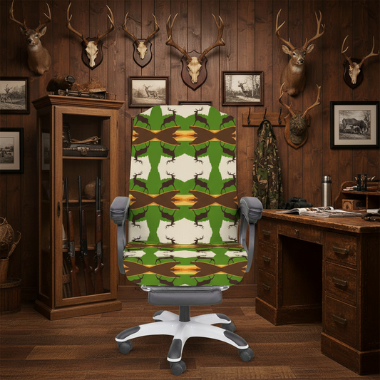 Proud Wild Buck Hunter's Office Chair Cover (Made in the USA)