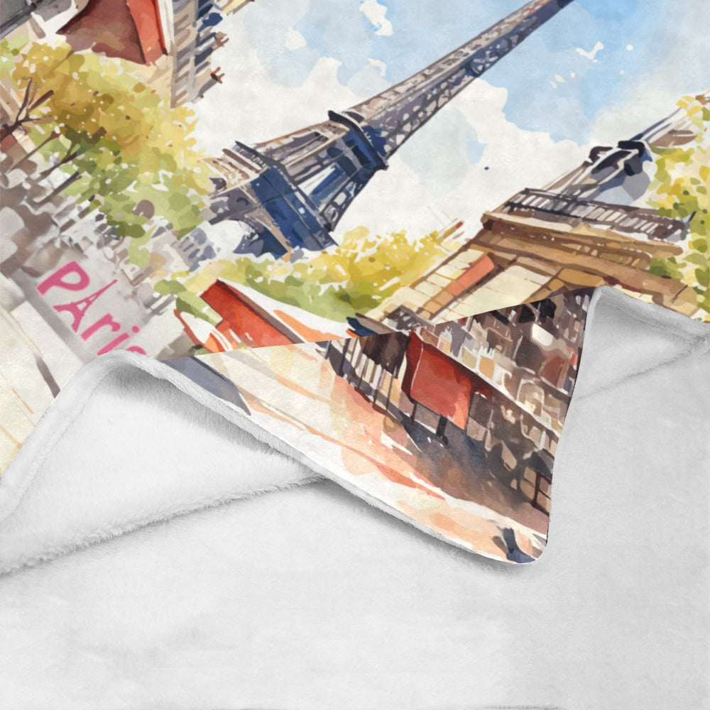Paris France Ultra-Soft Micro Fleece Blanket - 50