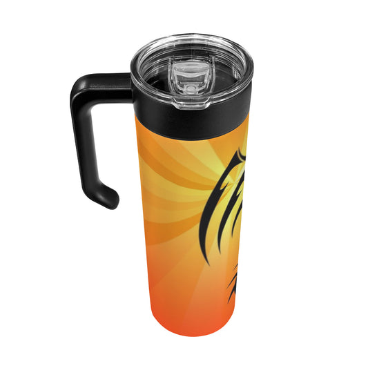 Red Fire Dragon 20oz Insulated Water Bottle with Screw On Handle