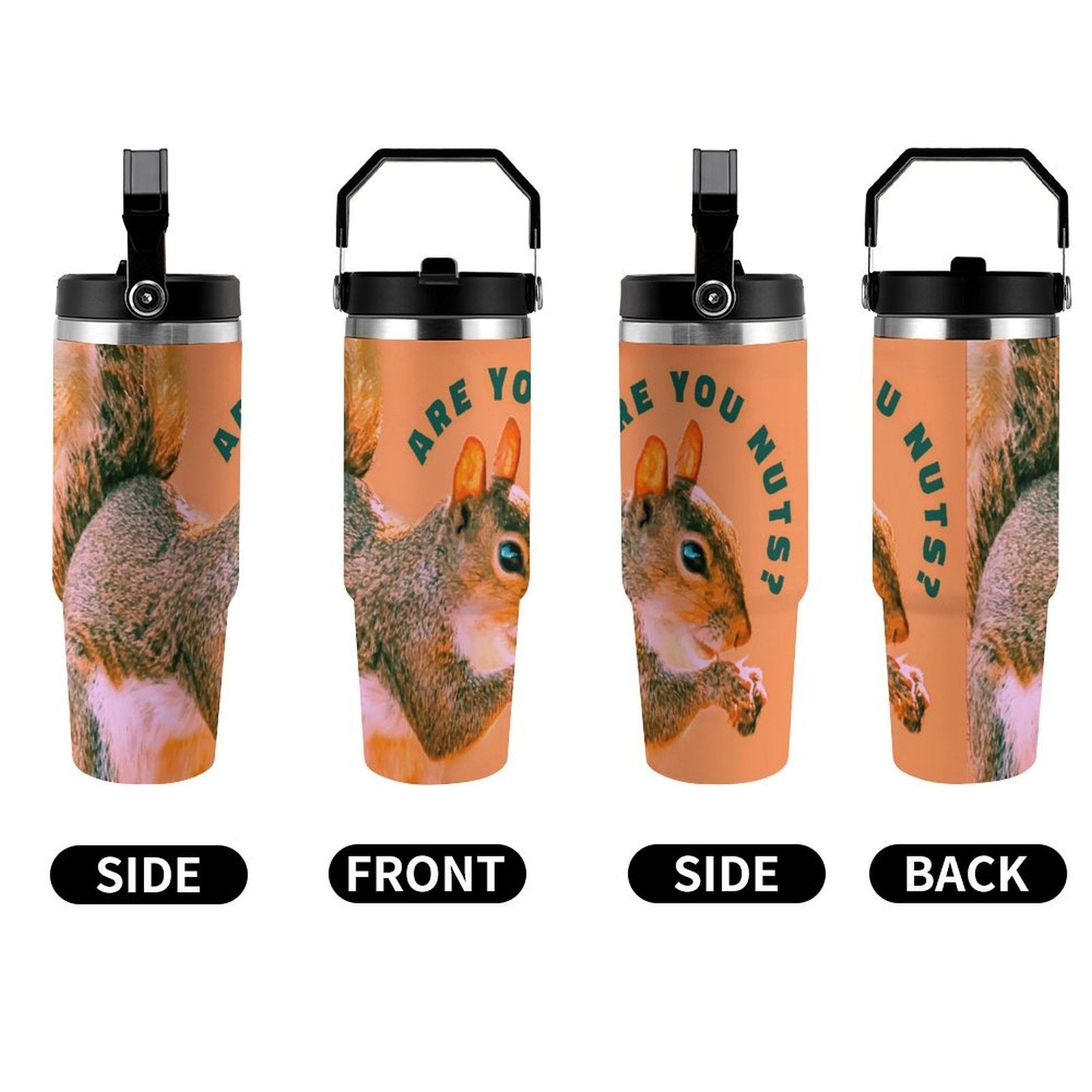 Are You Nuts? Squirrel 30 oz Water Bottle