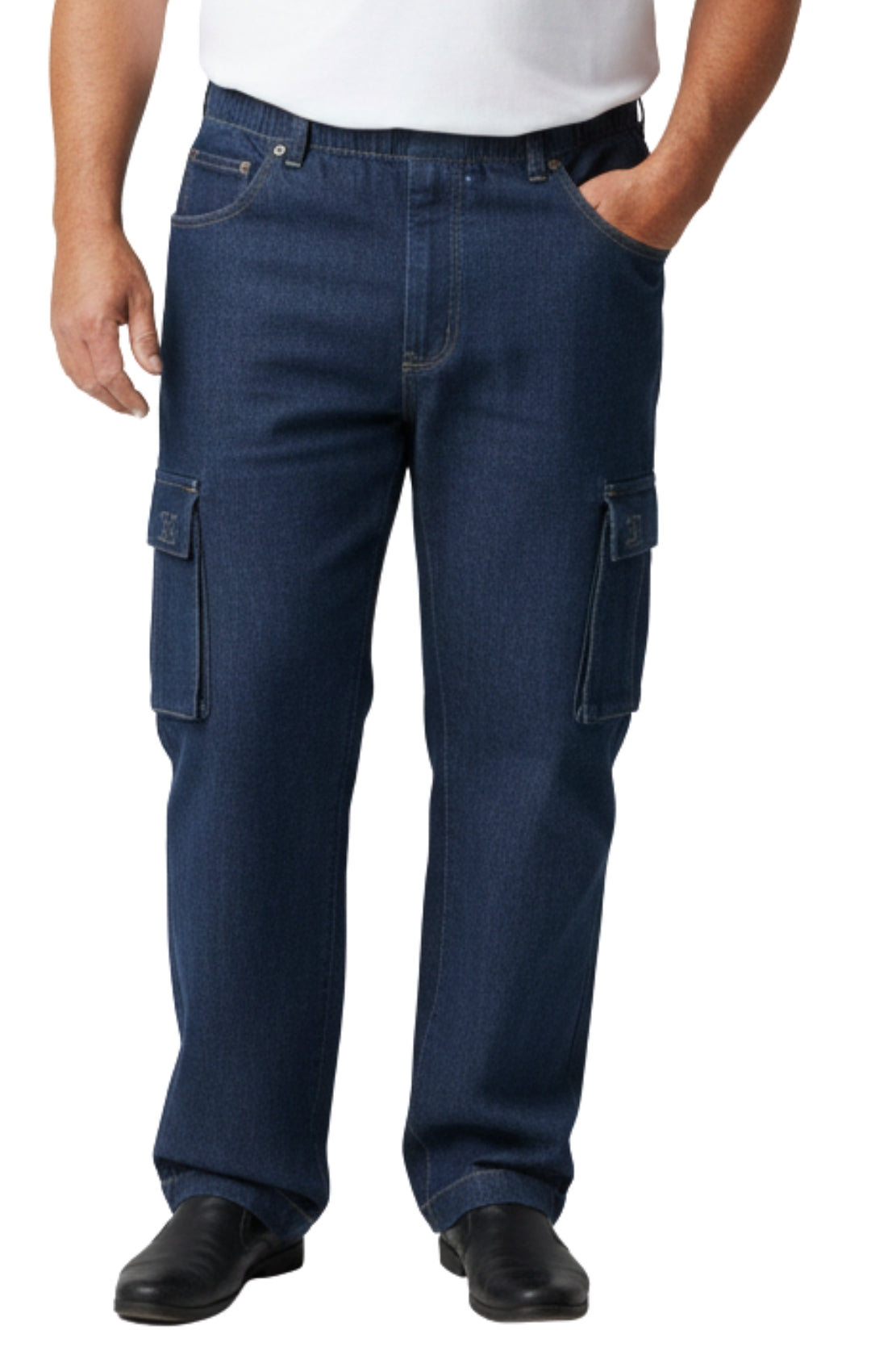 Men's Lightweight Double Cargo Pocket Pull-On Jeans