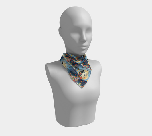 Woman in the Moonlight Square Scarf