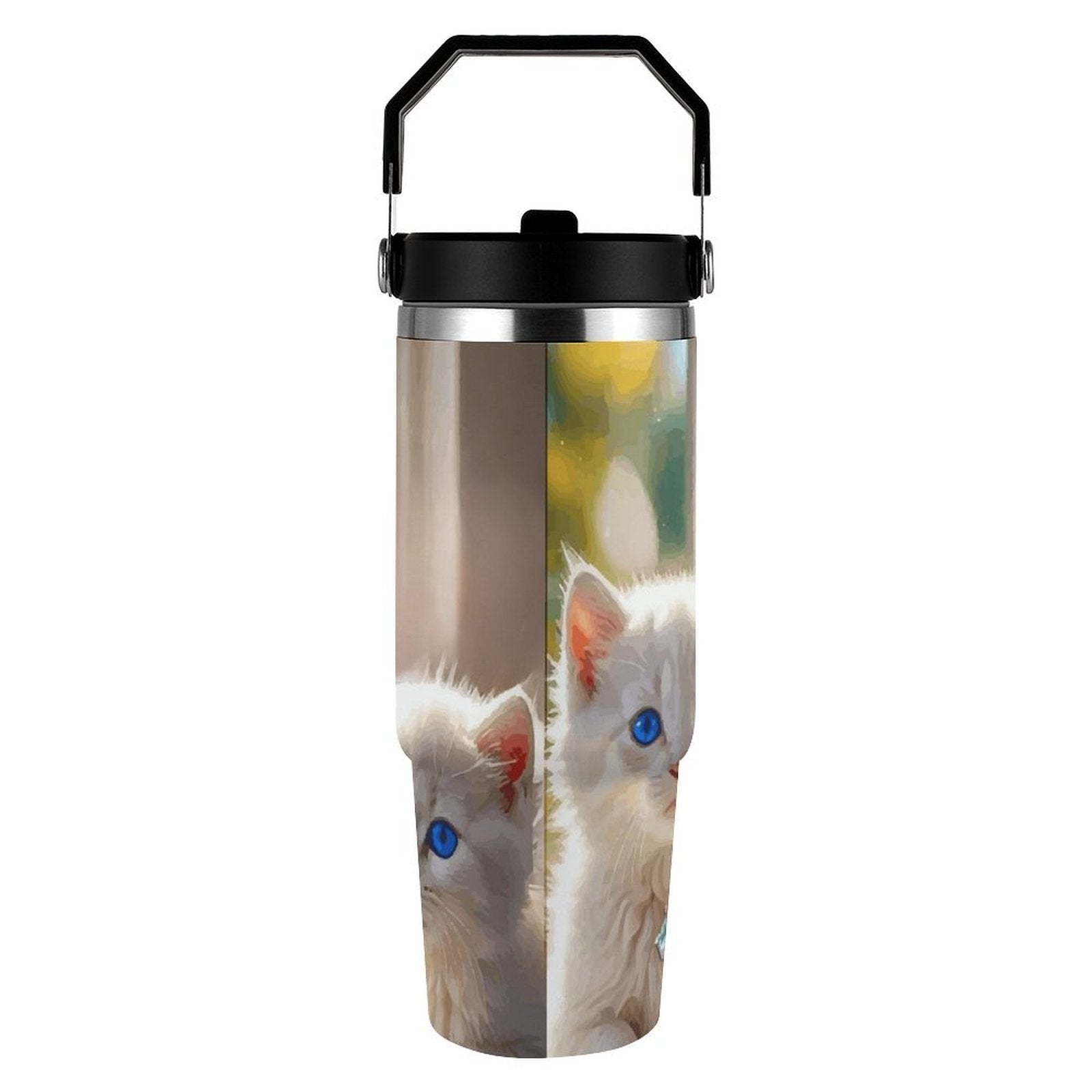 Just a Girl Who Loves Cats 30 oz Water Bottle
