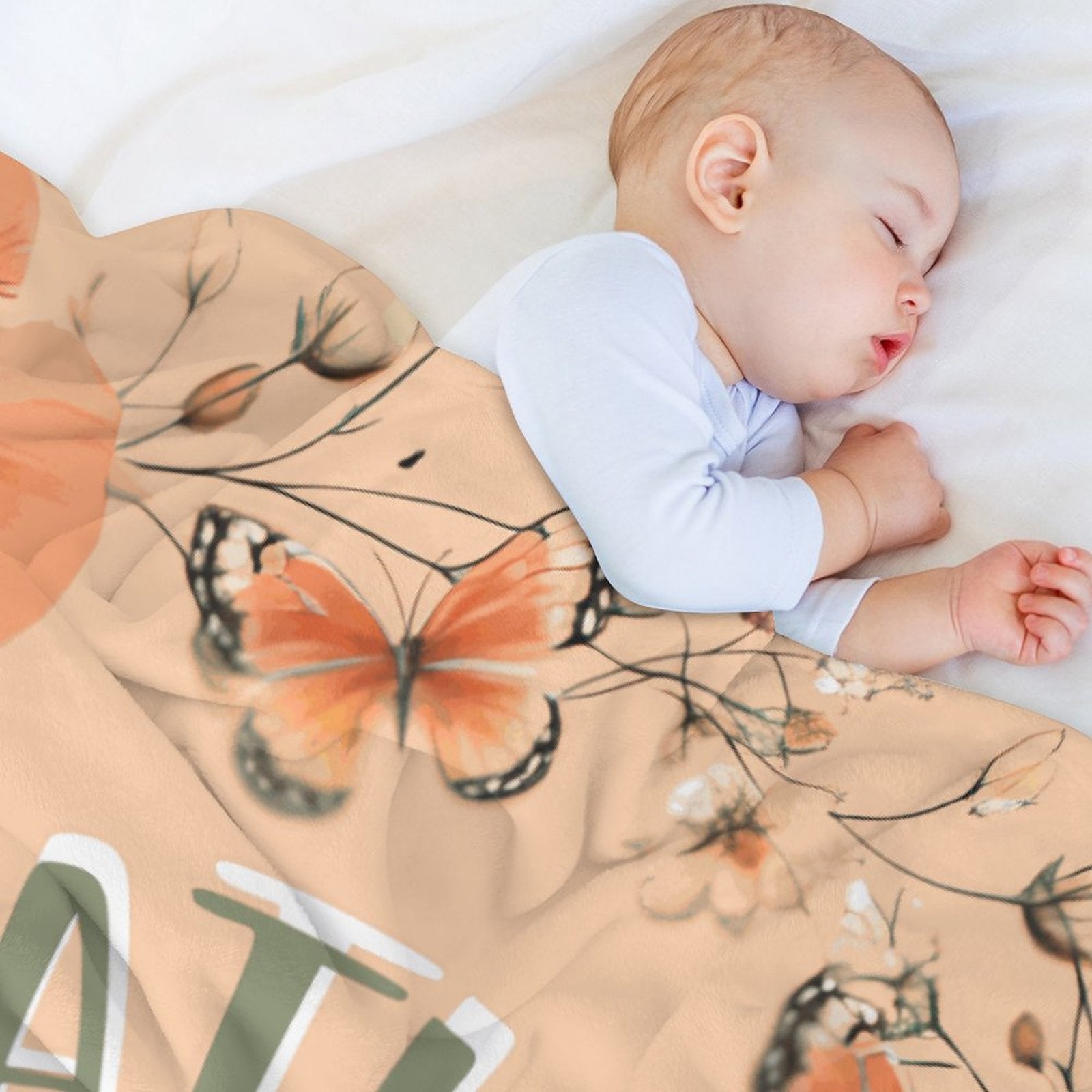 Gather Here with Grateful Hearts Orange Flannel Throw Blanket - 40