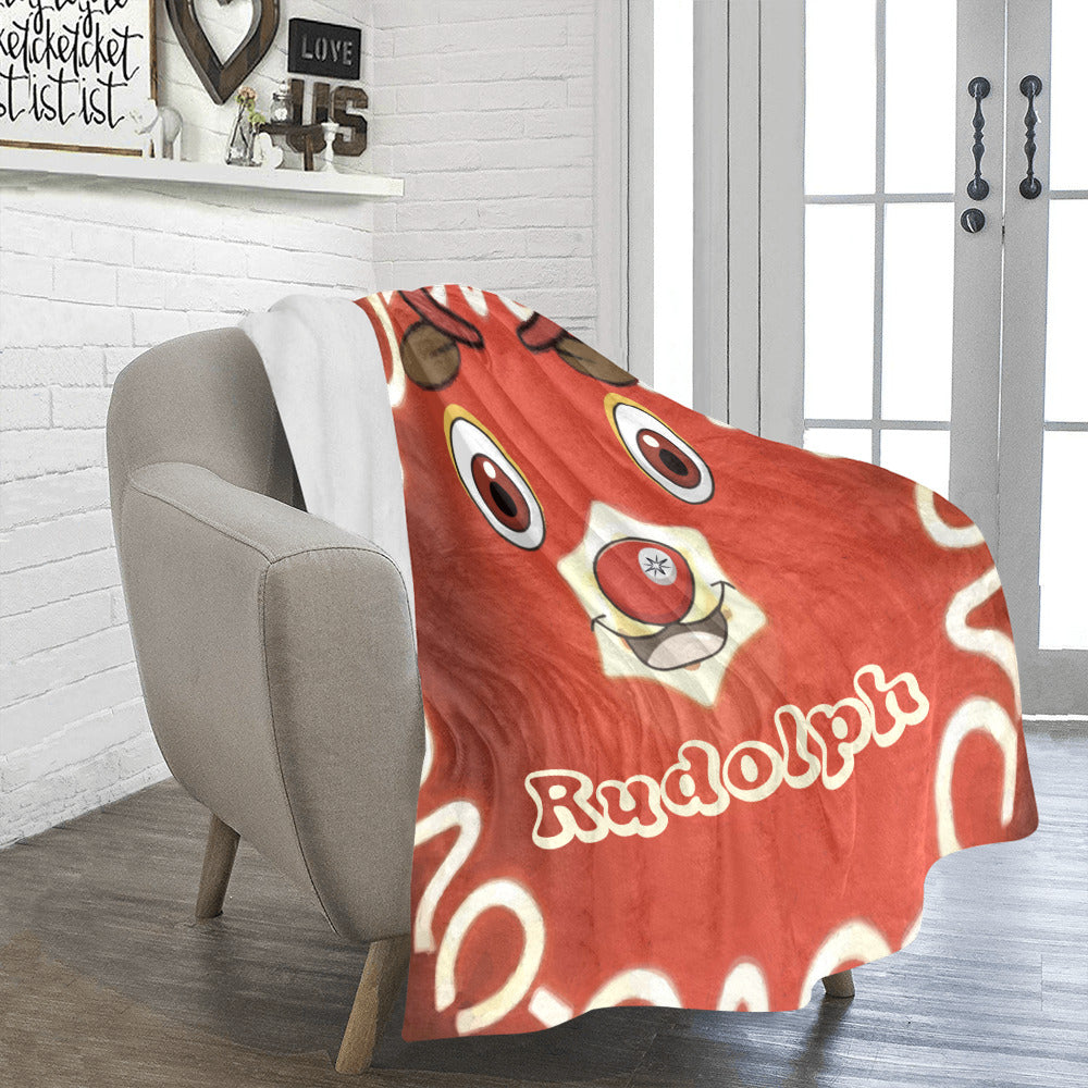 Rudolph the Red Nose Reindeer Christmas Ultra-Soft Micro Fleece Blanket (Made in USA)