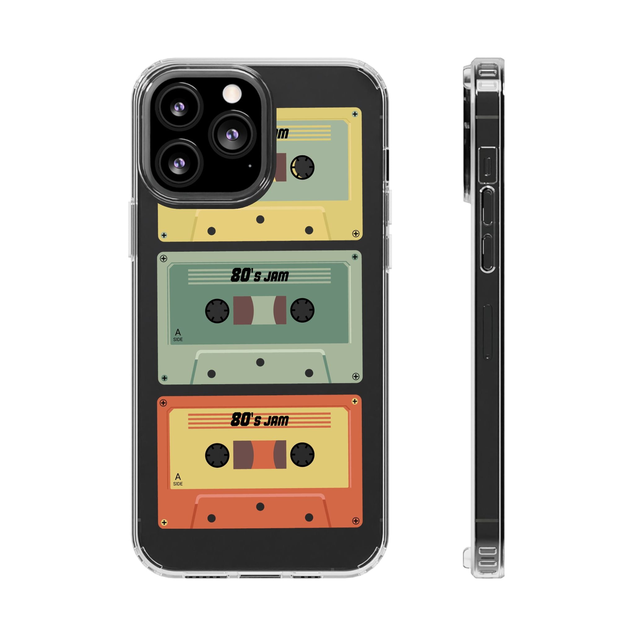 80's Jam Cassette Tapes Clear Cases