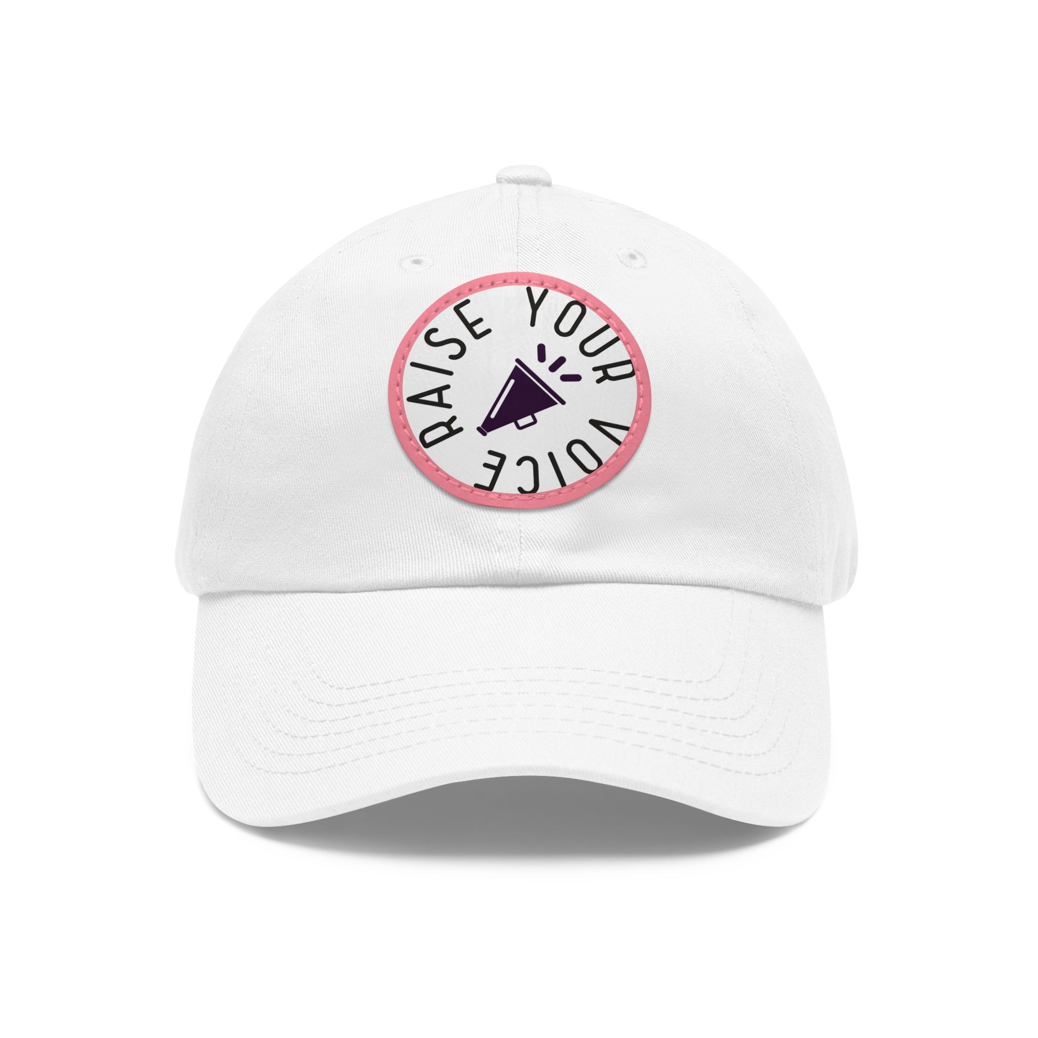 Raise Your Voice While you Still Can Dad Hat with Round Leather Patch - Shell Design Boutique
