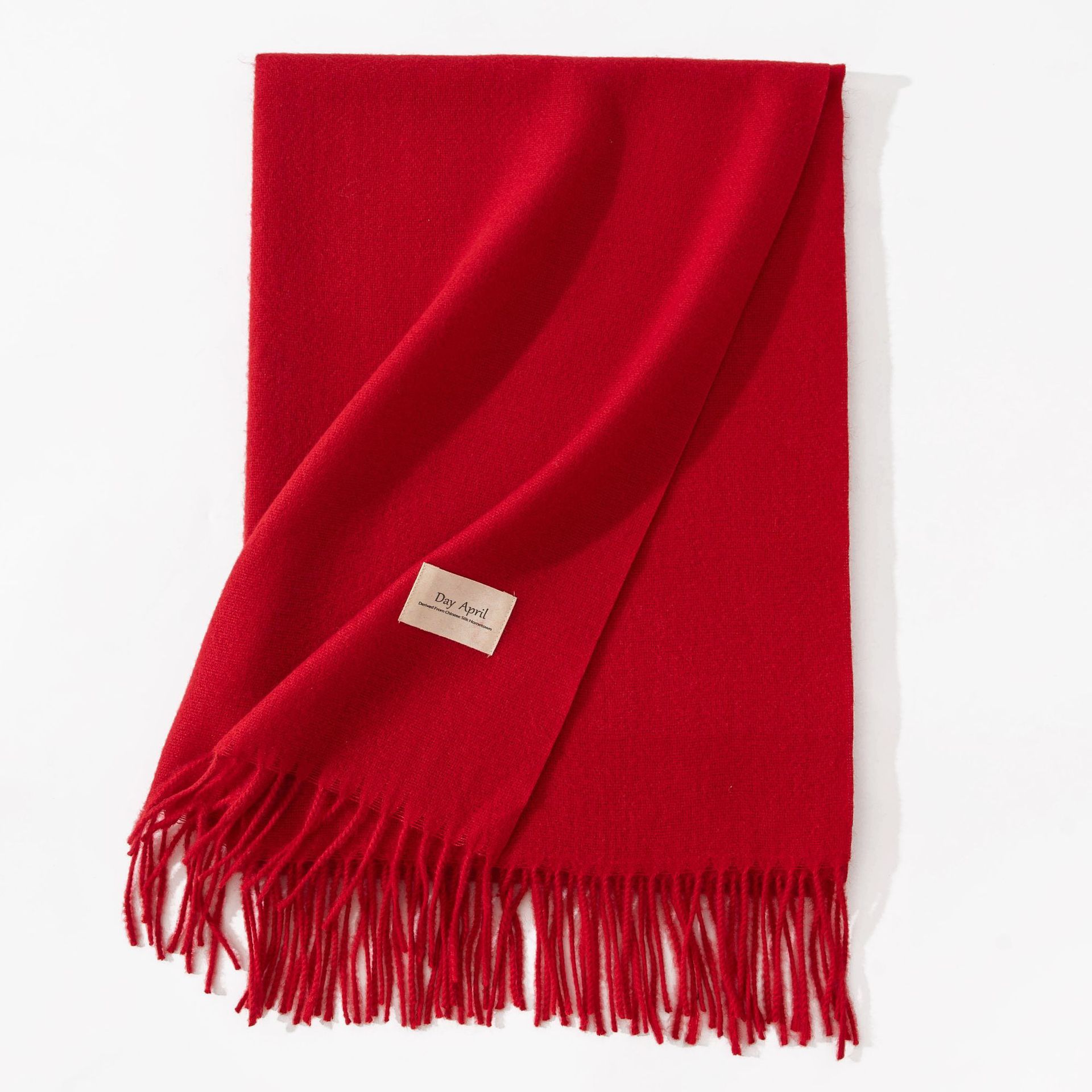 Women's Pure Color Faux Cashmere Winter Scarf