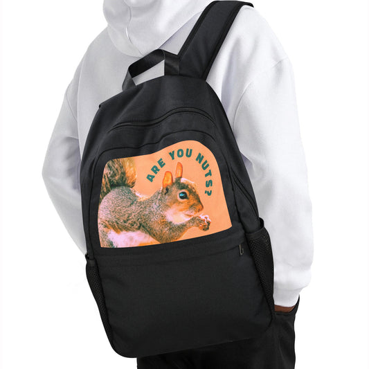 Are you nuts? Casual Backpack | Upper Part Printing