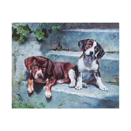 Puzzled Puppies Puzzle (110, 252, 520, 1014-piece)