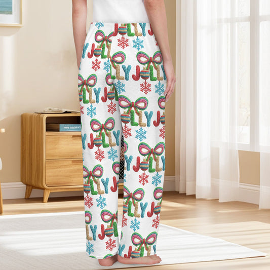 Colorful Yarn Jolly Women's Flannel Pajama Trousers (Made in USA)