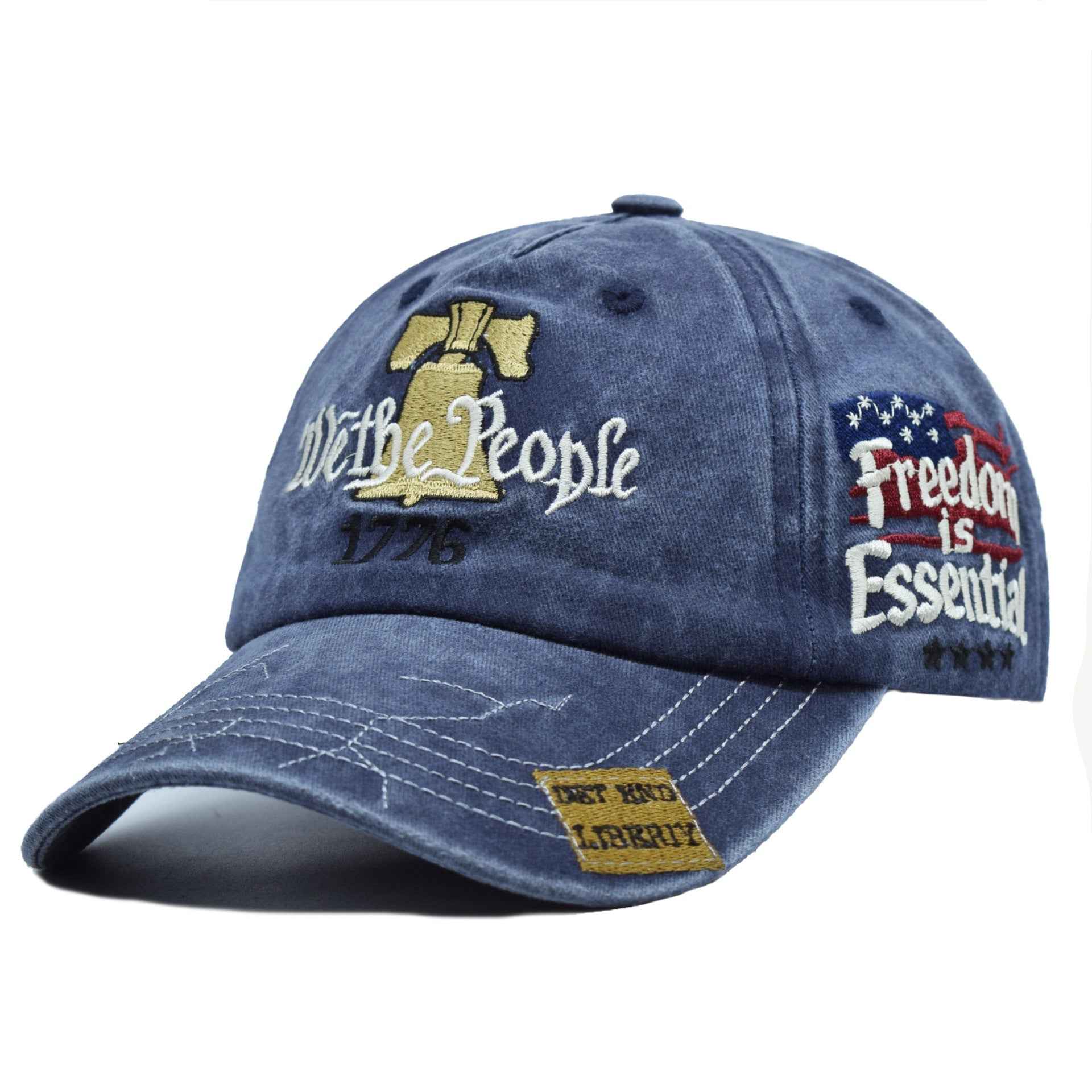 Women's Embroidered Cotton Baseball Cap | Retro Letter Style