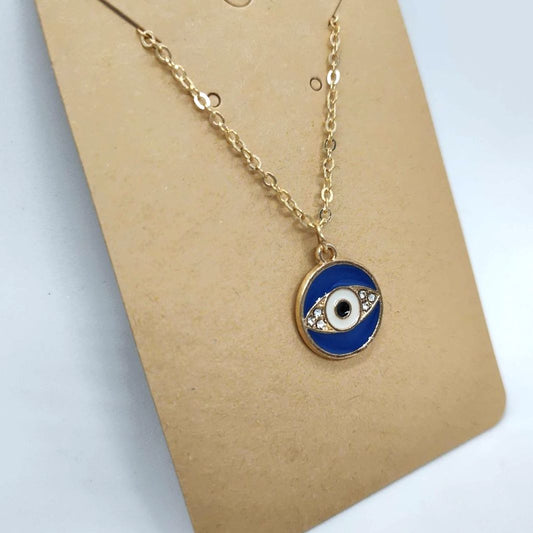 Blue Evil Eye Necklace