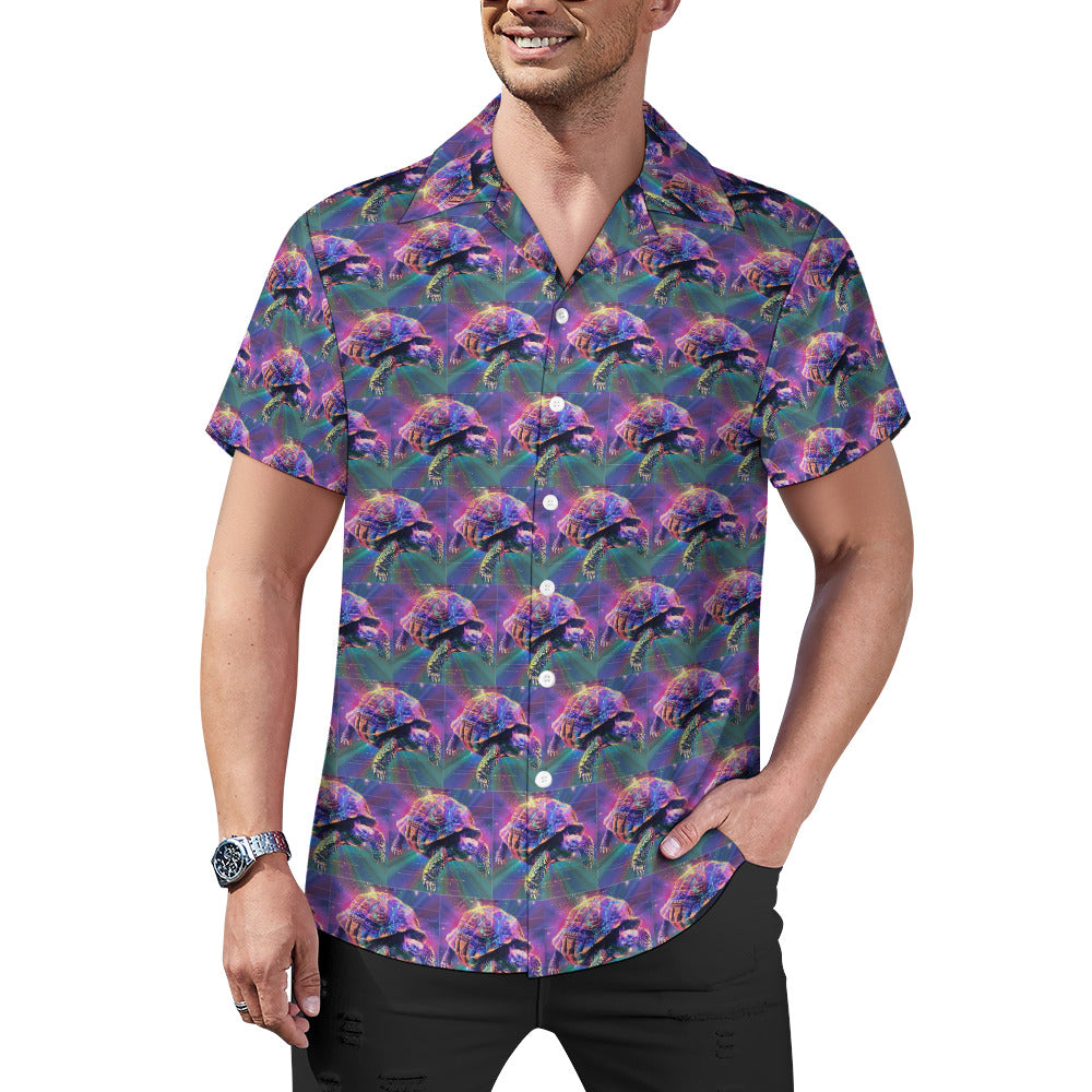 Men's Supersonic Turtle Cuban Collar Button Shirt