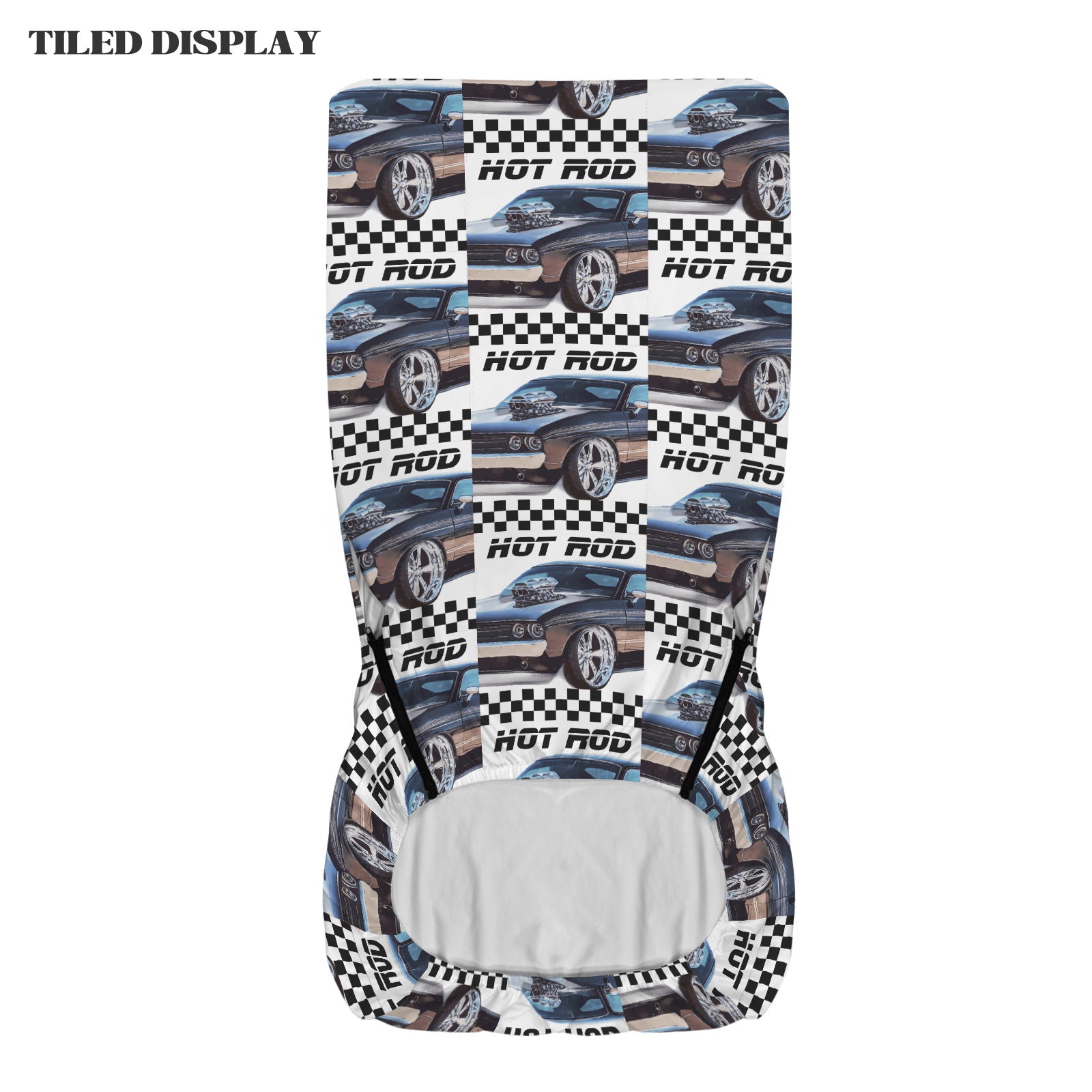 Hot Rod Muscle Car Office Chair Cover (Made in USA)