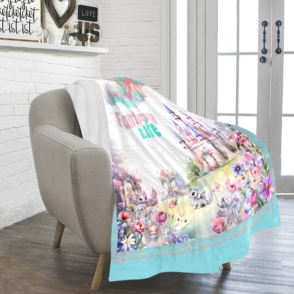 Fantasy Life Dragon Design Ultra-Soft Micro Fleece Blanket (Made in USA)