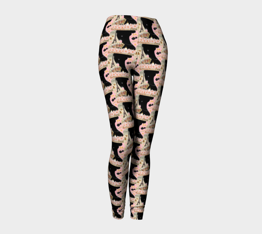 French Fashion Model Printed Leggings