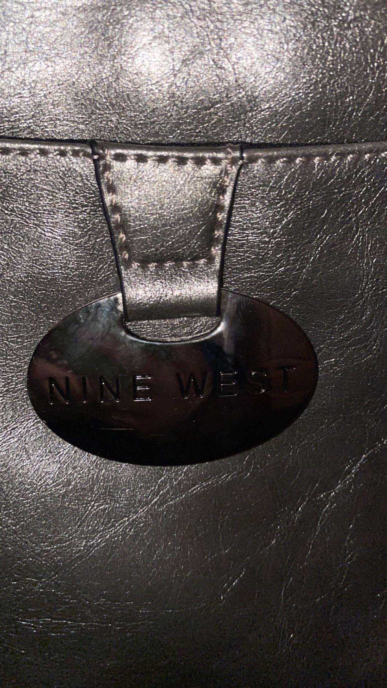 Nine West Reflective Silver Crossbody Bag - preowned