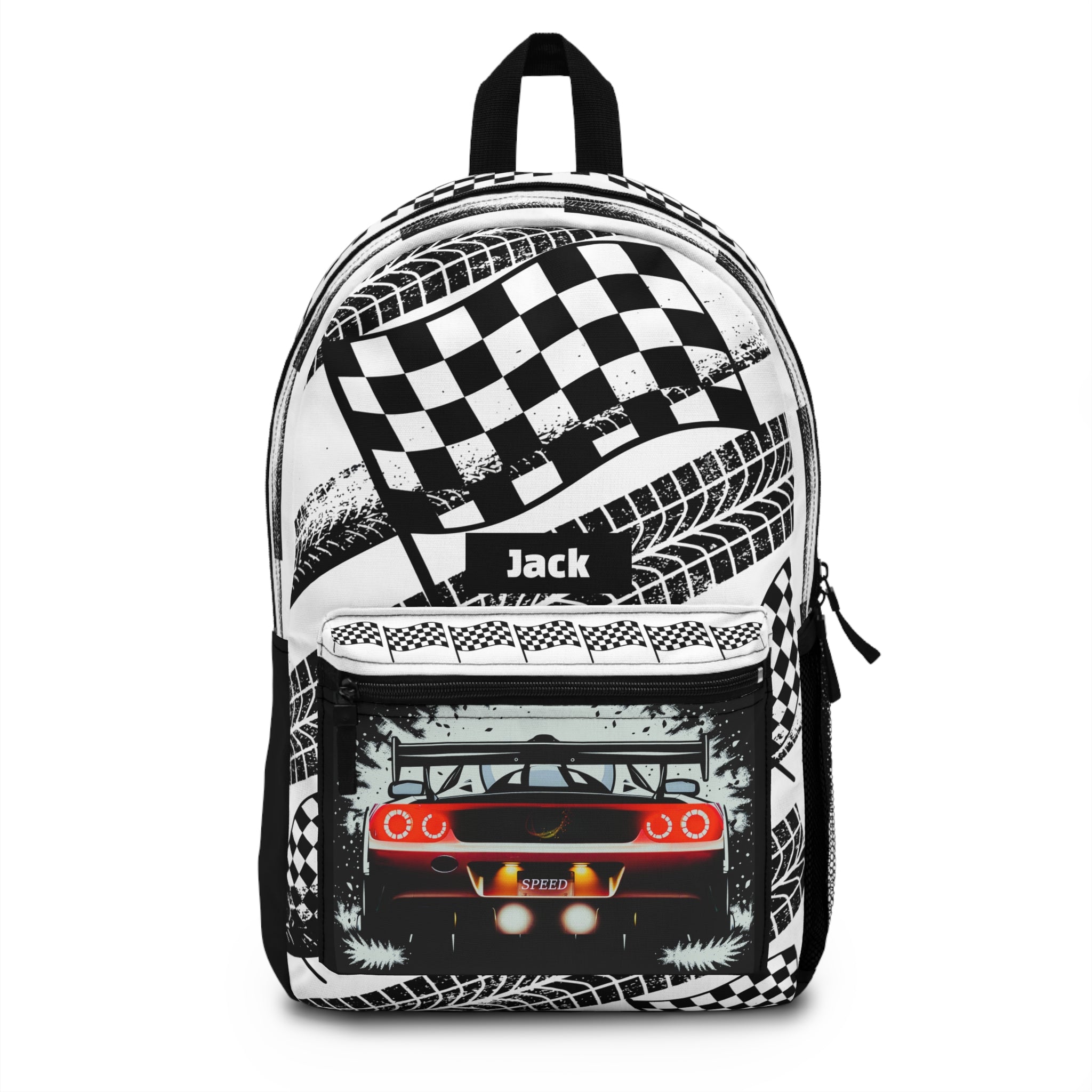 Fast Race Car Backpack - Perfect for Teens, Kids, Sports Events, School and Travel