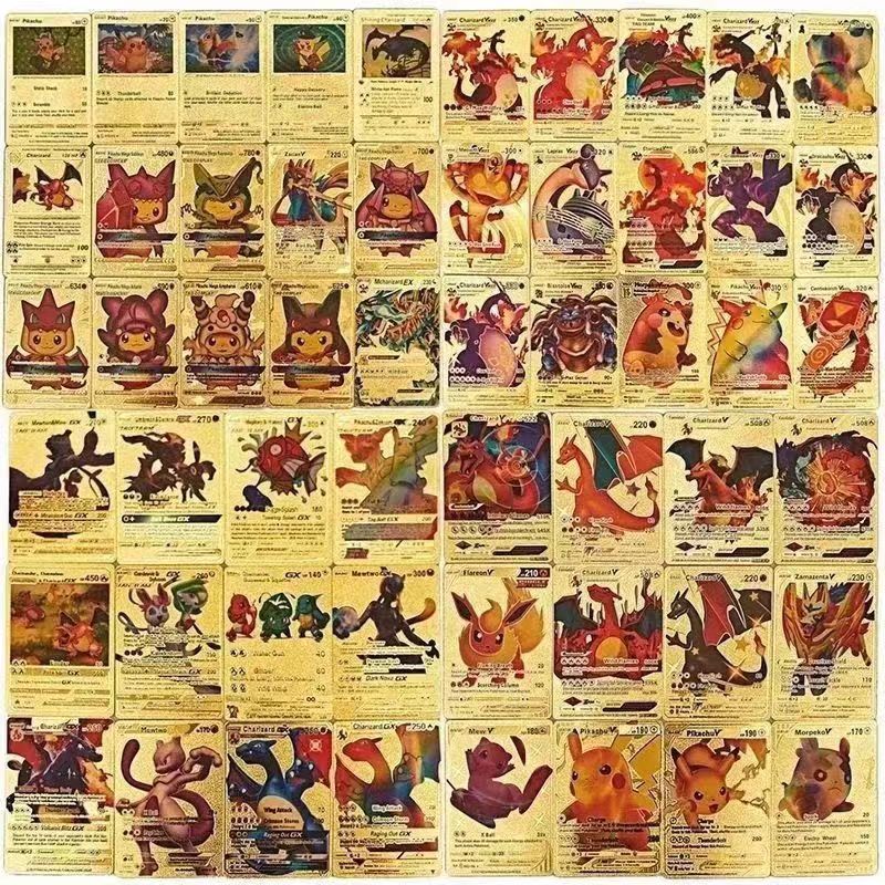 Limited Edition Pokémon Gold Holographic Card Set