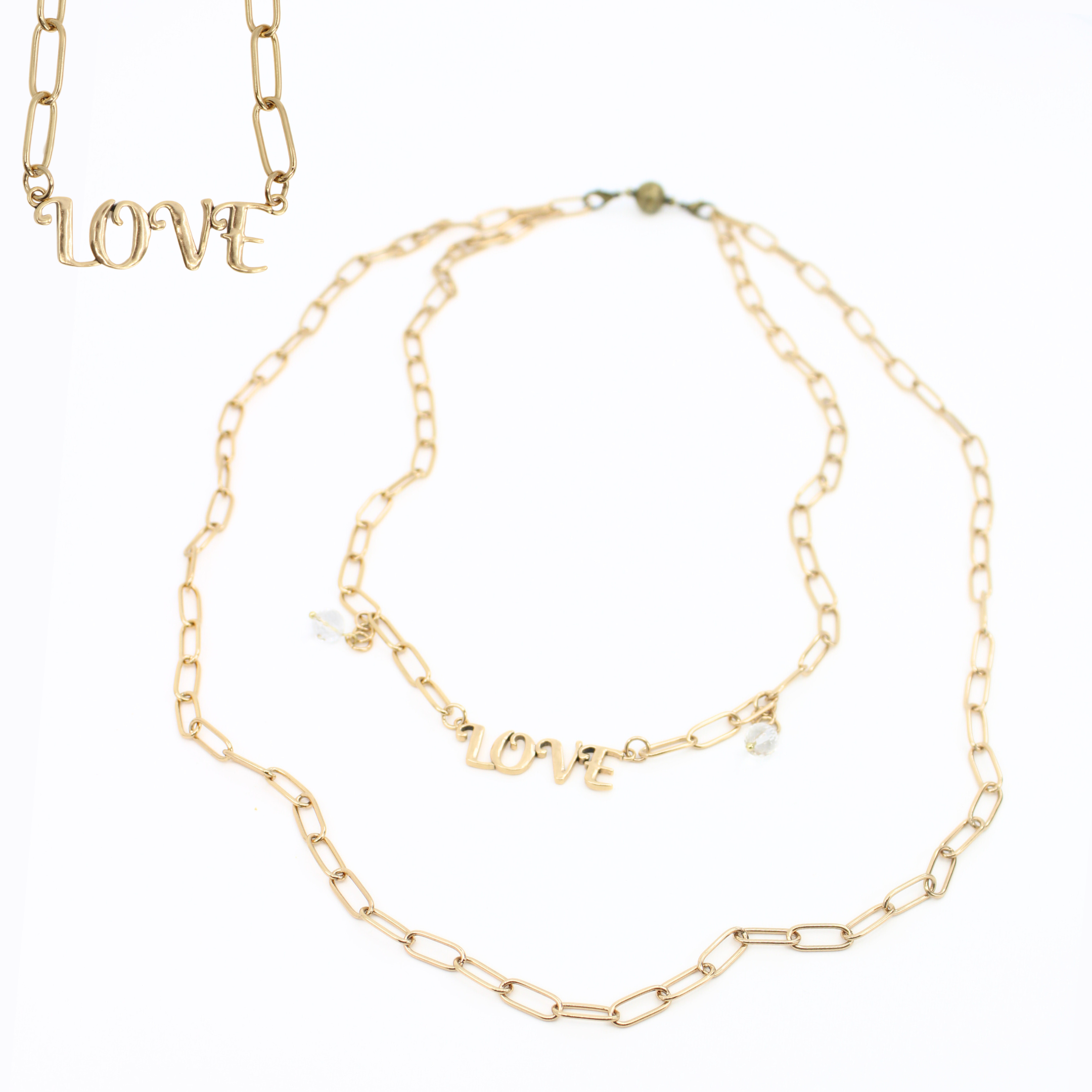 Love Long Chain Necklace