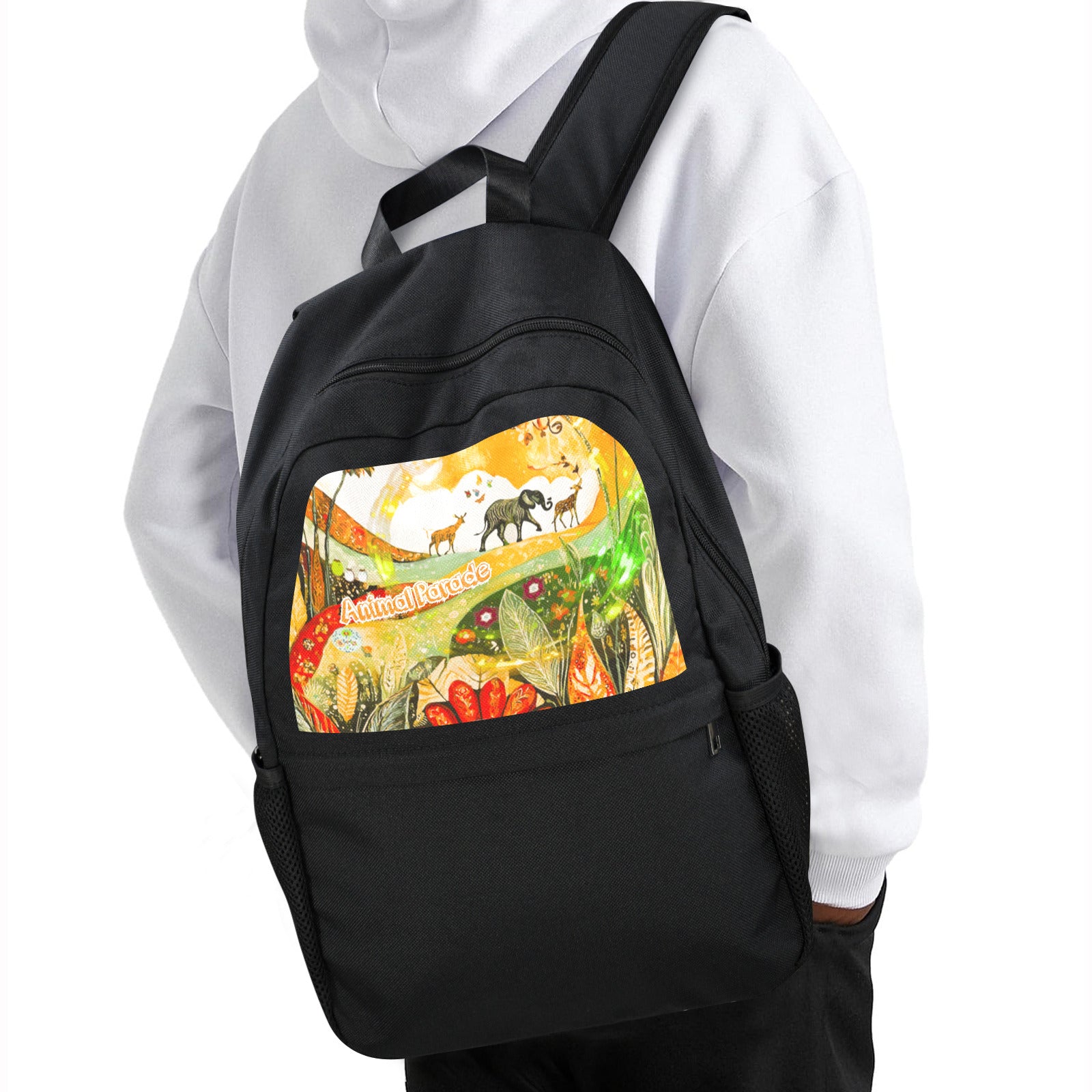 Animal Parade Casual Backpack (Upper Part Printing) (Model 1753)