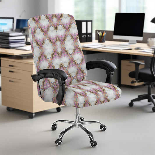 Elegant Pink Diamond Design Office Chair Cover (Made in USA)