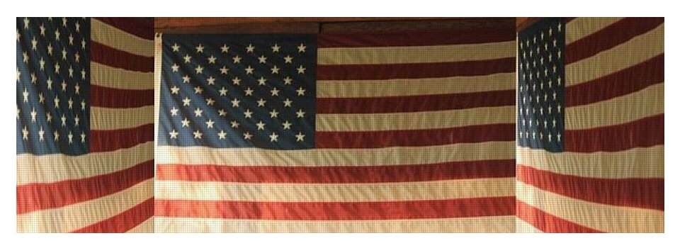 3D Box with American Flags - Yoga Mat