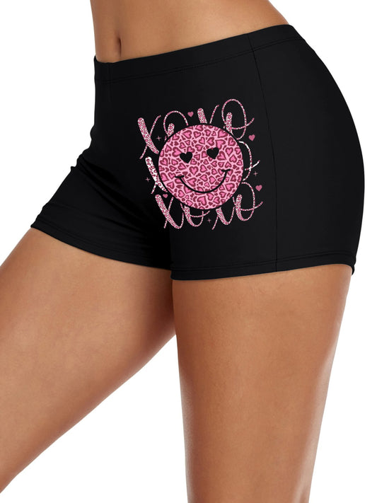 Happy Face XO's Boxer Brief Boyshorts for Women (Made in USA)