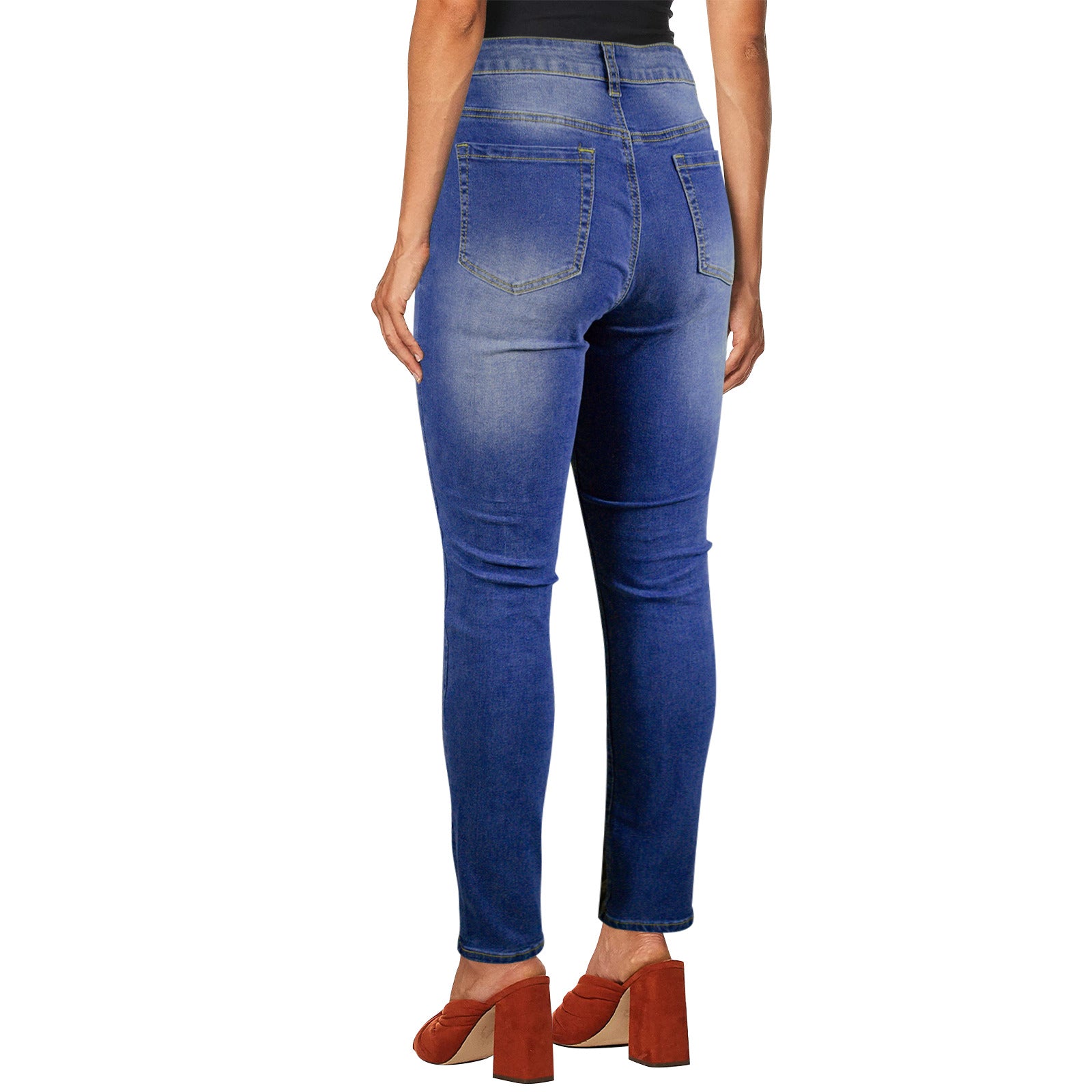 Musical Diva Women's Jeans (Front Printing) (Model L75)