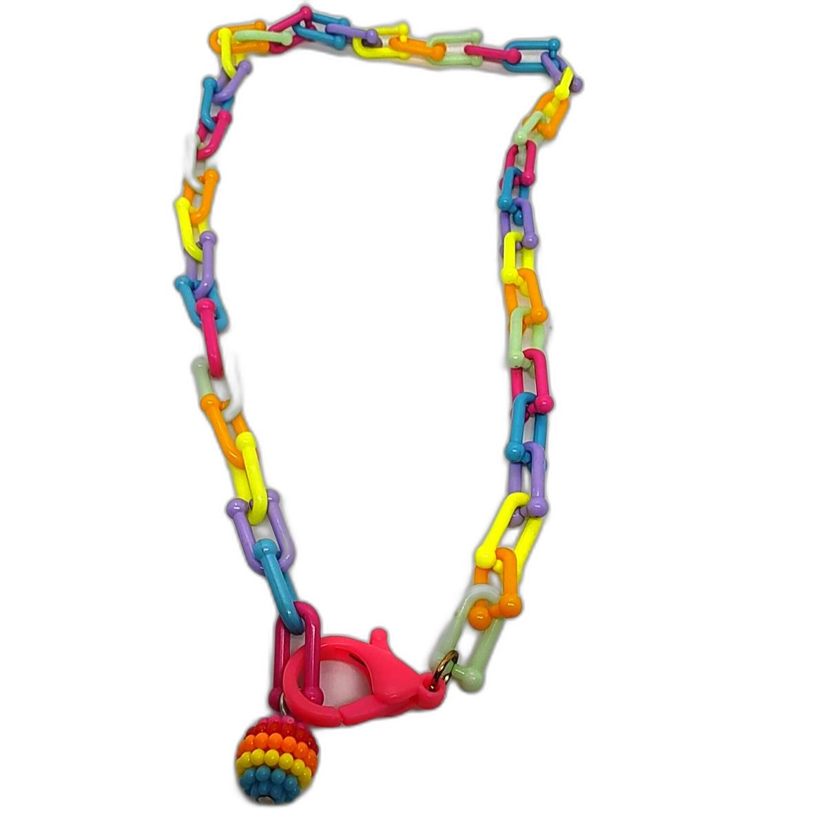 Collar de plástico colorido para niños