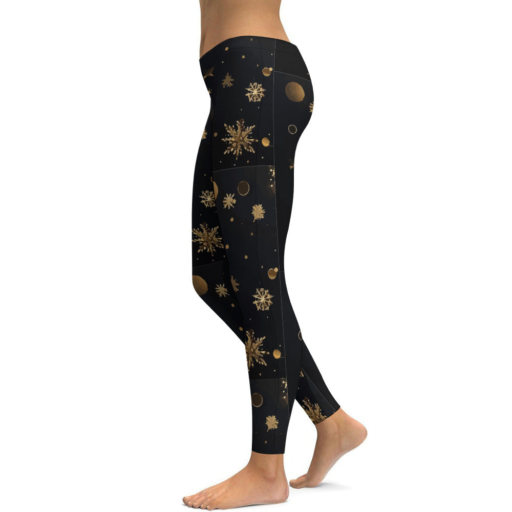 Women's Printed Designs Fitted Yoga Pants Leggings