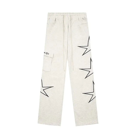 Five-Star Wide Leg Pants for Men